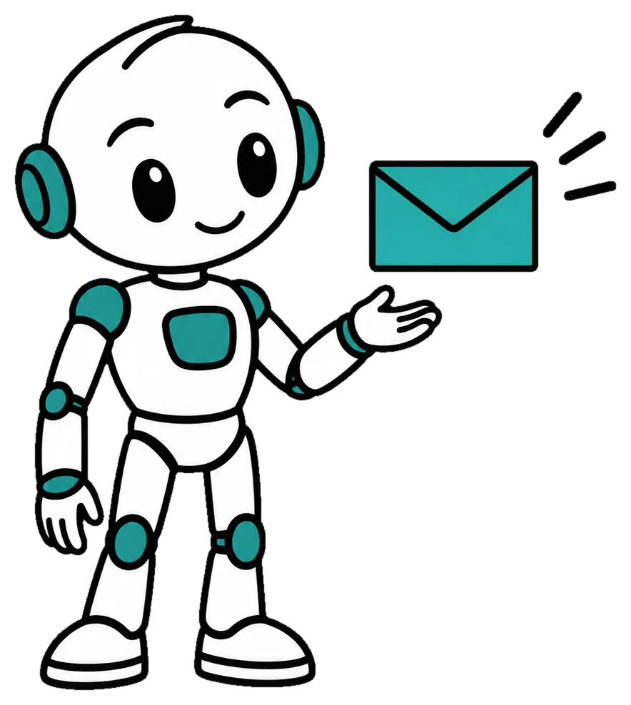 PROSERV-O Roboter mit Briefumschlag